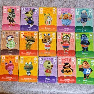 15 Animal Crossing Amiibo Cards